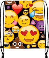 Emoji  gymtas groot - Perfect als gymtas/zwemtas/schooltas