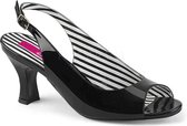 Pleaser Pink Label Pumps -45 Shoes- JENNA-02 Paaldans schoenen Zwart