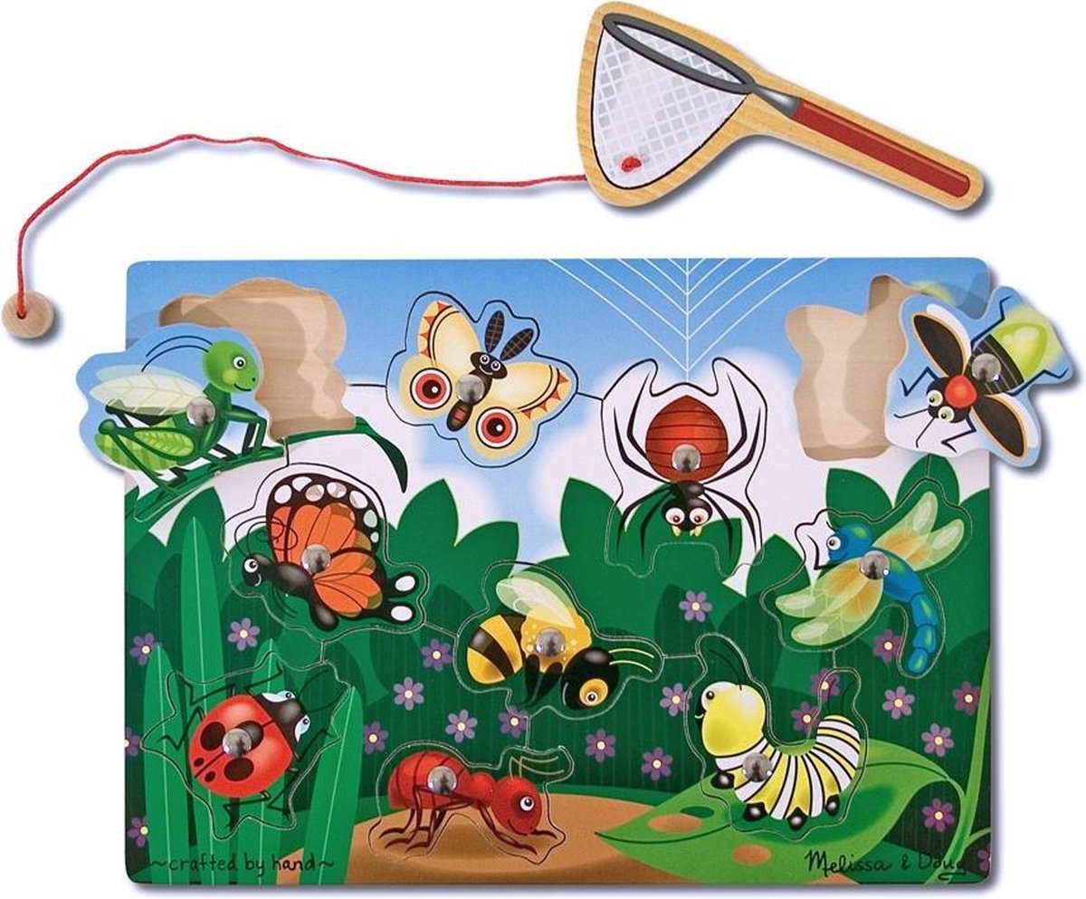 Melissa & Doug Magnetische Houten Puzzel Insekten Vangen