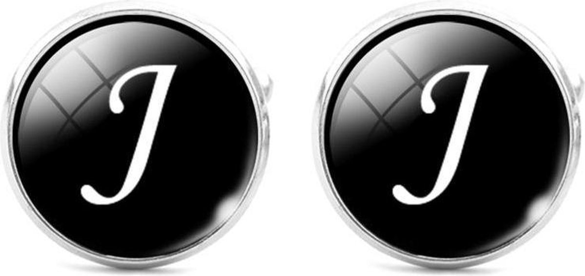 Montebello Manchetknopen Letter J - 316L Staal- ∅16mm
