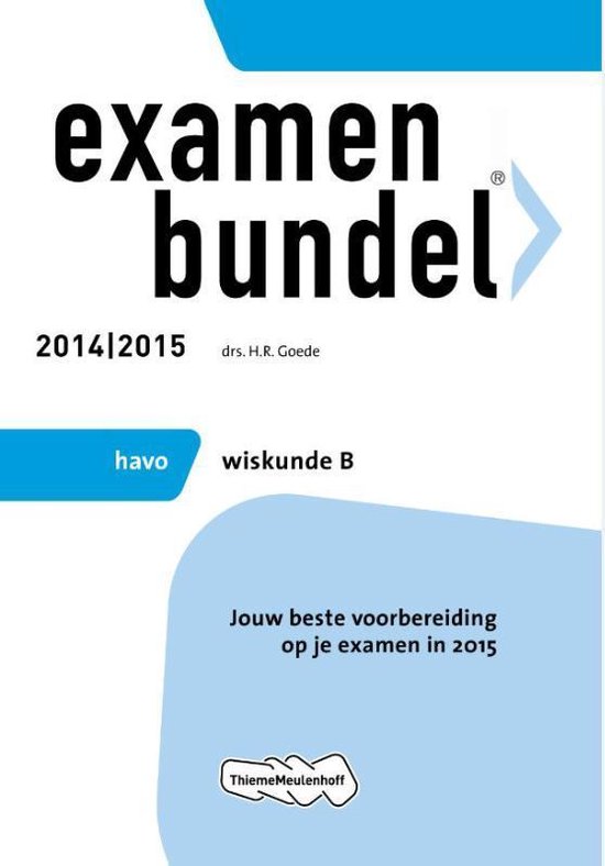 Examenbundel - Wiskunde B Havo 2014/2015