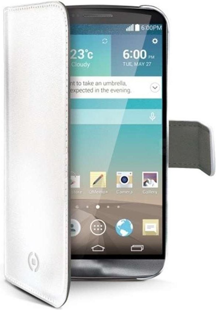 Celly LG G3 Wally Folio case with cardslots White