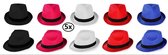 5x Gleuf hoedje assortie - Hoofddeksel hoed festival thema feest feest party