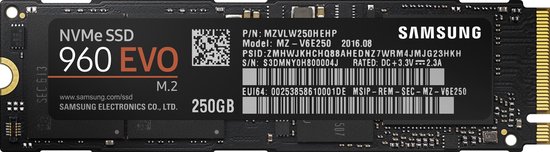 Samsung 960 EVO - Interne SSD -