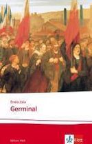 Boekomslag van 'Germinal' met een schilderij van een menigte met vlaggen.