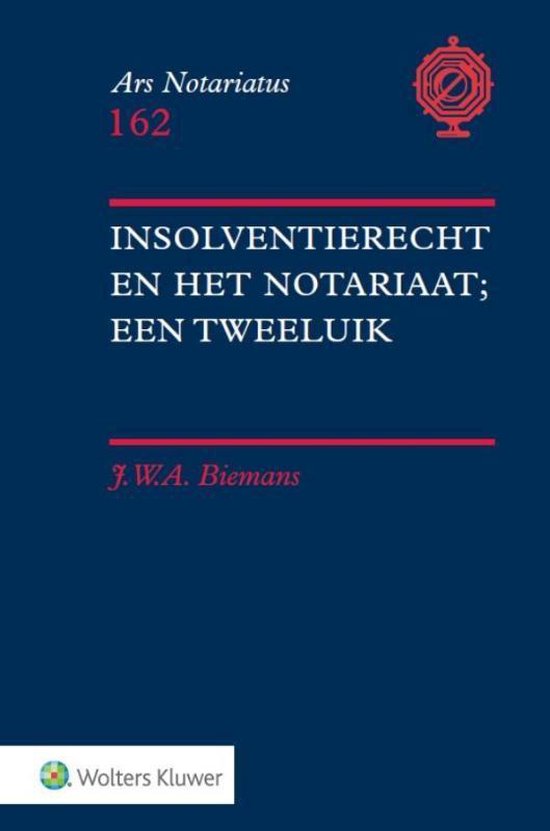 Ars notariatus 162 - Insolventierecht en het notariaat - cover