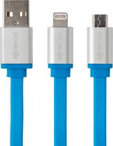 Boompods FCMBLU USB-kabel 1 m 2.0 USB A Micro-USB B Blauw