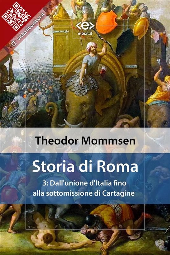 Liber Liber - Storia di Roma. Vol. 3: Dall'unione d'Italia f ... - cover