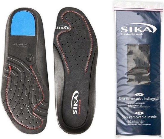 Sika 163 Inlegzool Super Clog - Zwart - 43