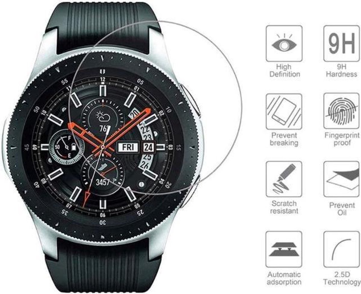 Cabantis Tempered glass geschikt voor de  Gear S3 Classic & Gear S3 Frontier.  |Bescherm glas|Protection|Screenprotector