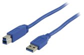 USB-A naar USB-B kabel - USB3.0 - tot 0,9A / blauw - 0,50 meter