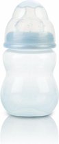 Nuby Brede Hals Fles - Polypropyleen Blauw vanaf 0 Maanden 330 ml