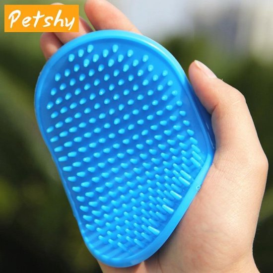 Honden en Katten Borstel – Hand Borstel – Haar/Klitten Kam – Dieren Borstel – Blauw