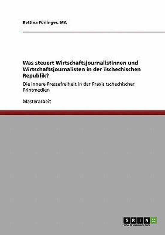 Was steuert Wirtschaftsjournalistinnen und Wirtschaftsjourna ... - cover