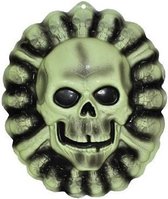 Halloween - Wanddecoratie Halloween thema party doodshoofd 48 cm - Horror feestartikelen/versiering
