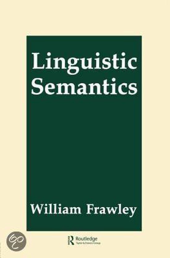Linguistic Semantics