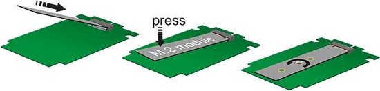 DeLOCK kabeladapters/verloopstukjes Converter SATA 22 Pin > M.2 NGFF |  bol.com
