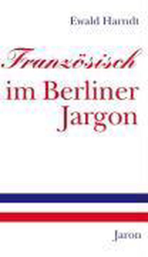 Französisch im Berliner Jargon - cover