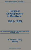 Bioethics Yearbook: Regional Developments in Bioethics