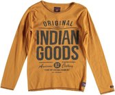 Indian blue longsleeve mustard gold Maat - 140