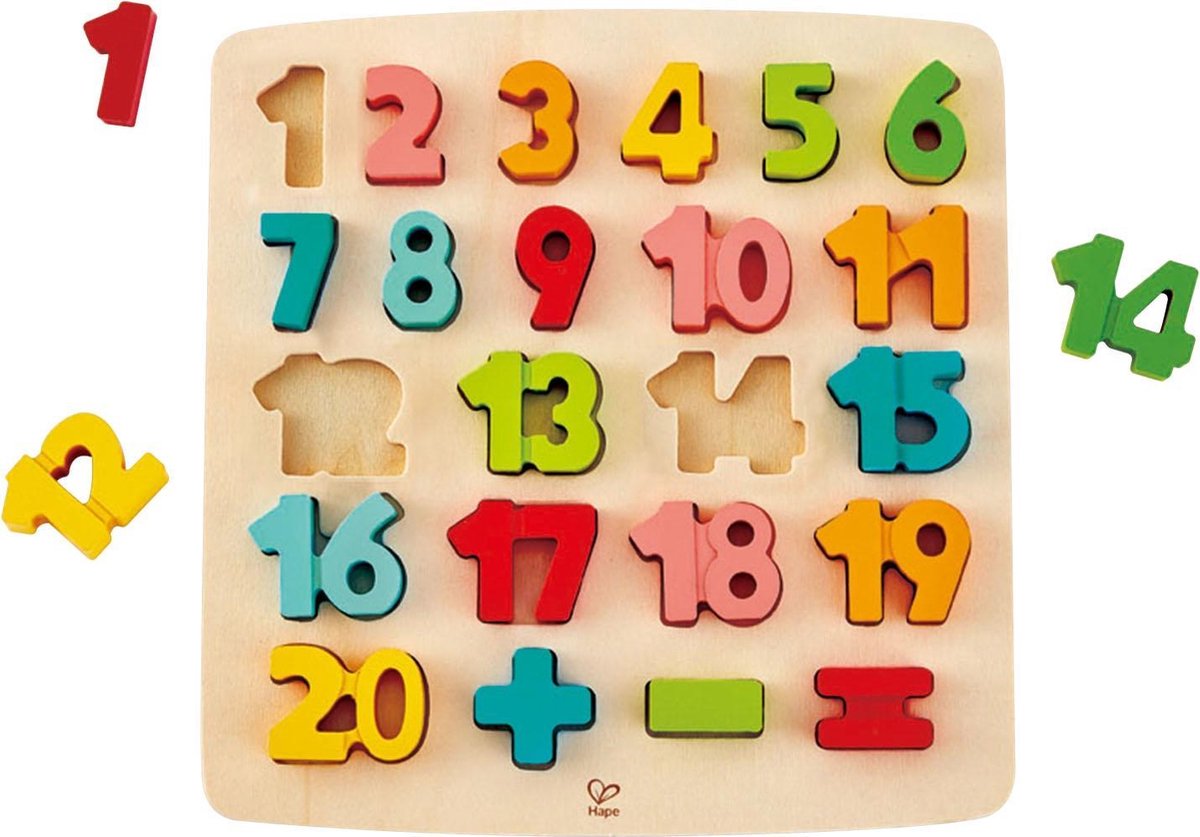 | Rekenpuzzel Hape Mijn speelgoed knop puzzel speelgoed online kopen