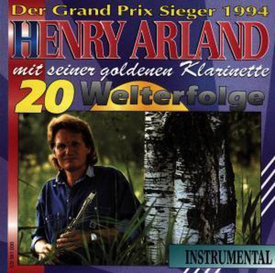Henry Arland mit seiner goldenen Klarinette