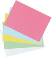 Herlitz index kaarten - DIN A6 - gelijnd - roze - 100 stuks