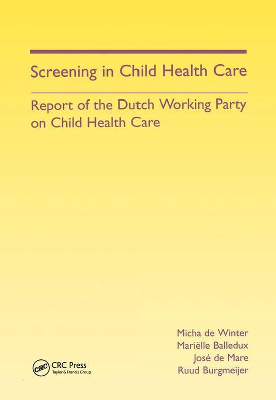 Screening in Child Health Care - cover