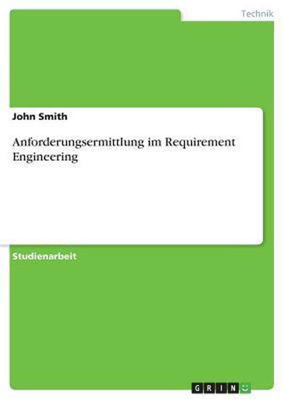 Anforderungsermittlung im Requirement Engineering - cover