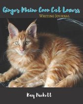 Ginger Maine Coon Cat Lovers Writing Journal