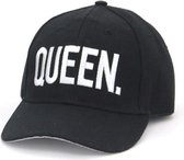 Pet/cap zwart QUEEN voor dames