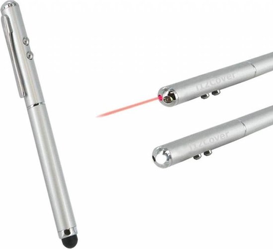 Kruidvat Mobility M1038 Pro Line 2 3 in 1 Stylus Pen, Laser Pointer met LED  Lamp,... | bol.com