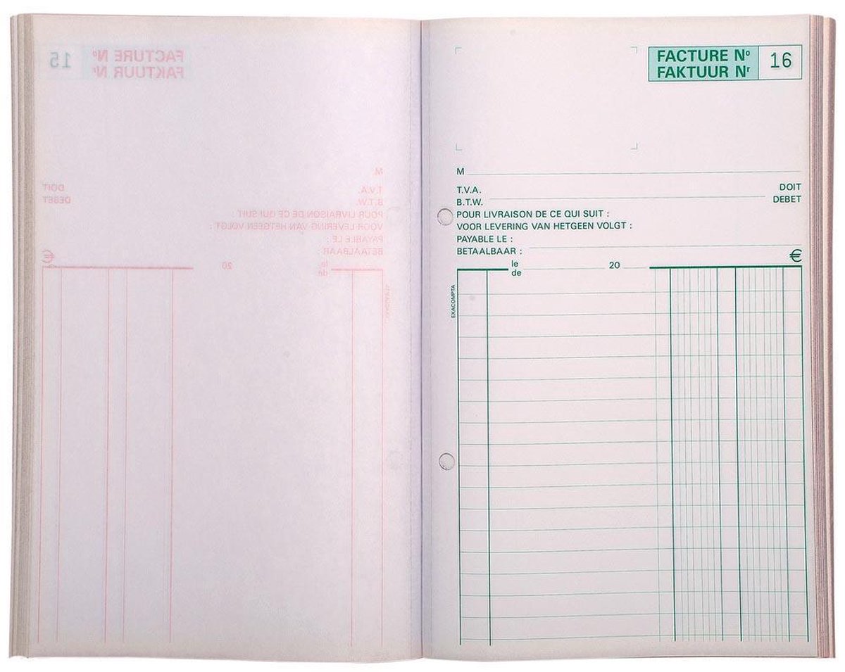 Kasboek Exacompta Manifold dupli 50vel NL - GK Kasboek Exacompta Manifold dupli 50vel NL - GK