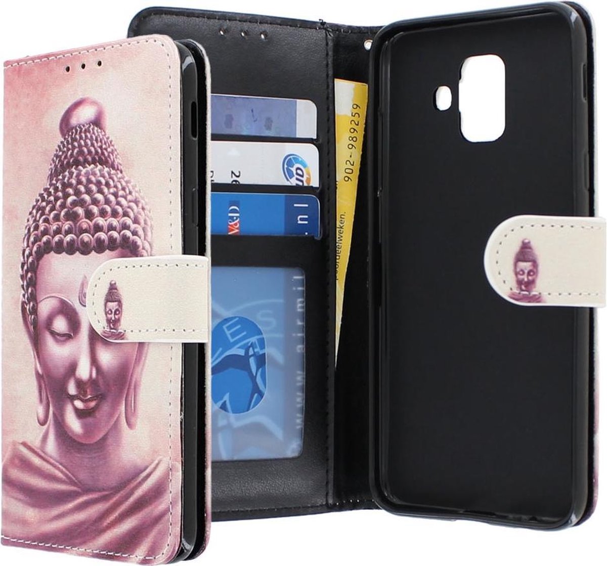Samsung Galaxy A6 2018 hoesje - CaseBoutique - Boeddha print - Kunstleer