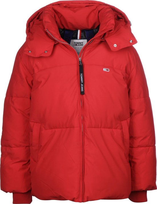 Tommy Hilfiger Tommy Jeans TJW Oversized Puffa Jacket - rood maat S - winterjas voor dames |