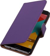 Paars Effen Booktype Samsung Galaxy A5 2016 Wallet Cover Cover