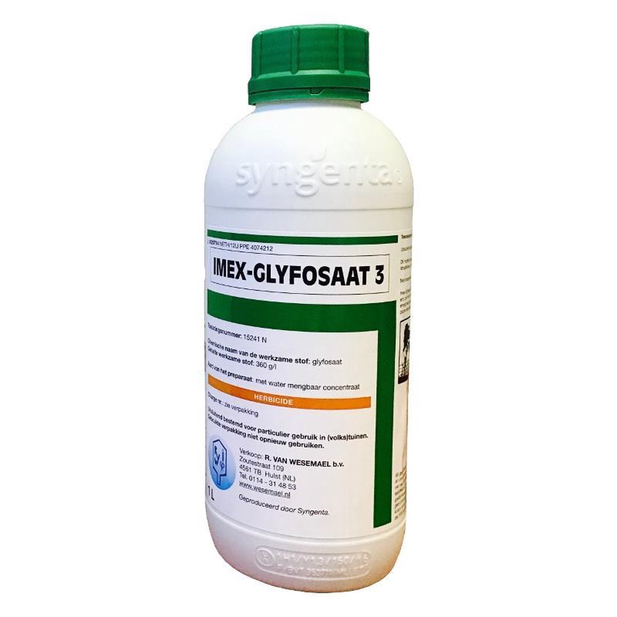 Imex Glyfosaat 3 tegen al het onkruid 1 Ltr tegenhanger van Roundup Imex Glyfosaat 3 tegen al het onkruid 1 Ltr tegenhanger van Roundup