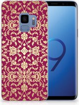 Geschikt voor Samsung Galaxy S9 TPU-siliconen Hoesje Design Barok Pink