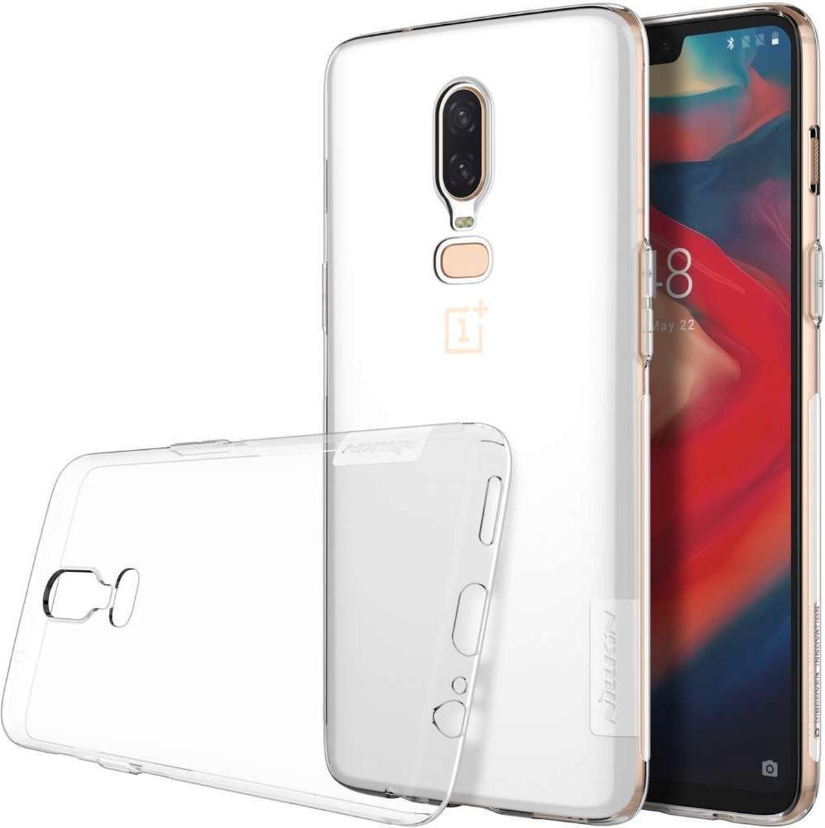 Nillkin Nature TPU Case voor de OnePlus 6 - Clear