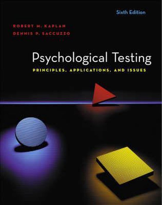 Psychological Testing - cover