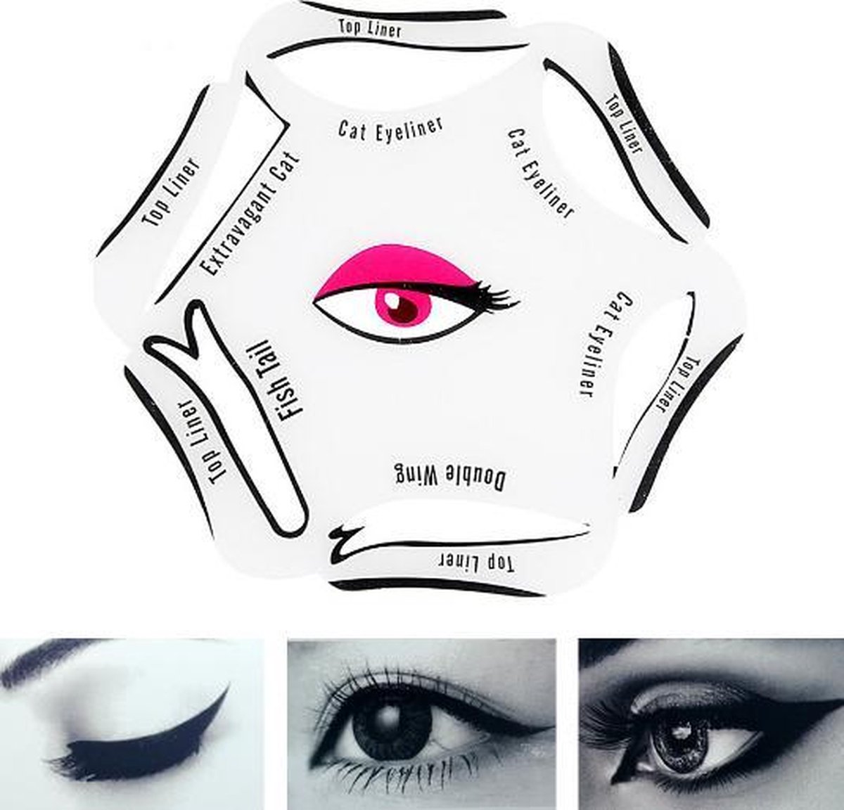 Eyeliner stencil Eenvoudig eyeliner aanbrengen!