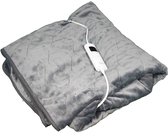 Mesa Living - Elektrische bovendeken - 180x130 cm - Warmtedeken - Knuffeldeken - 1-2 persoons - Grijs - Elektrische deken