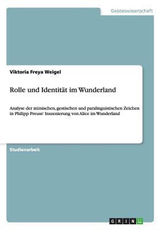 Rolle und Identitat im Wunderland - cover