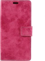 Shop4 - Samsung Galaxy J6 (2018) Hoesje - Wallet Case Vintage Roze