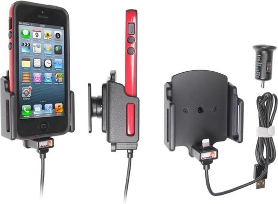 snor richting goedkeuren Brodit houder - Apple iPhone 5 / 5S / SE Actieve verstelbare houder met 12V  USB plug | bol.com