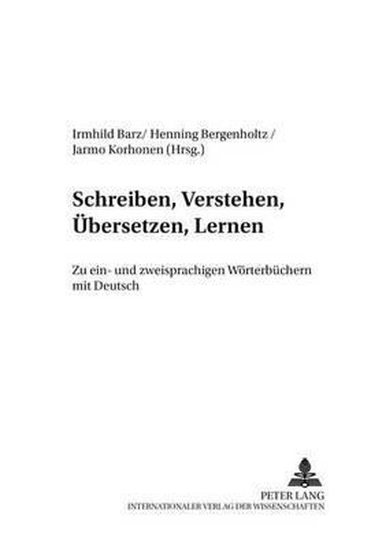 Schreiben, Verstehen, Übersetzen, Lernen - cover