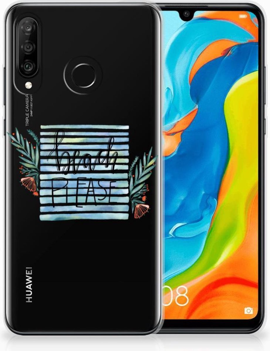 Huawei P30 Lite Telefoonhoesje met Naam Boho Beach