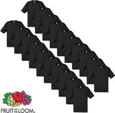 Fruit of the Loom Origineel T-shirt katoen zwart 20 stuks XL