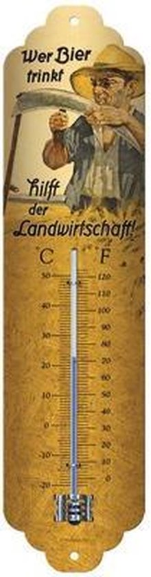 Wer Bier trinkt hilft der Landwirtschaft Metalen Postcard 10 x 14 cm Wer Bier trinkt hilft der Landwirtschaft Metalen Postcard 10 x 14 cm