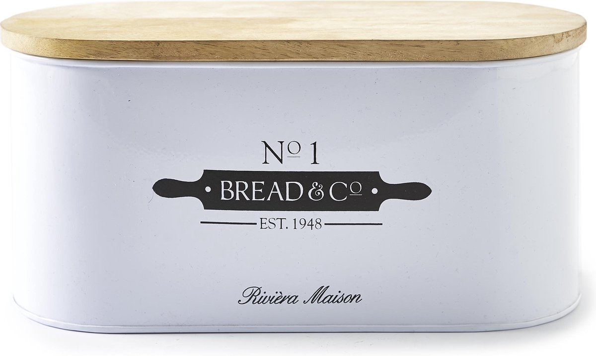 Sympton impliciet Transparant Riviera Maison Bread & Co Breadbox - Opbergbox brood | bol.com